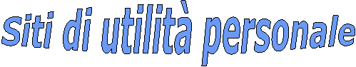 Servizi di utilit personale